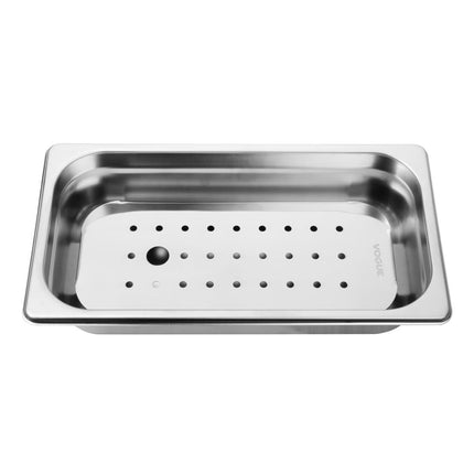 Stainless Steel Gastronorm Drainage Plate | Vogue | GN 1/3 5