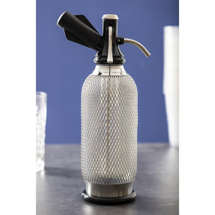 Classic Soda Siphon 1L Stainless Steel Mesh | iSi 8