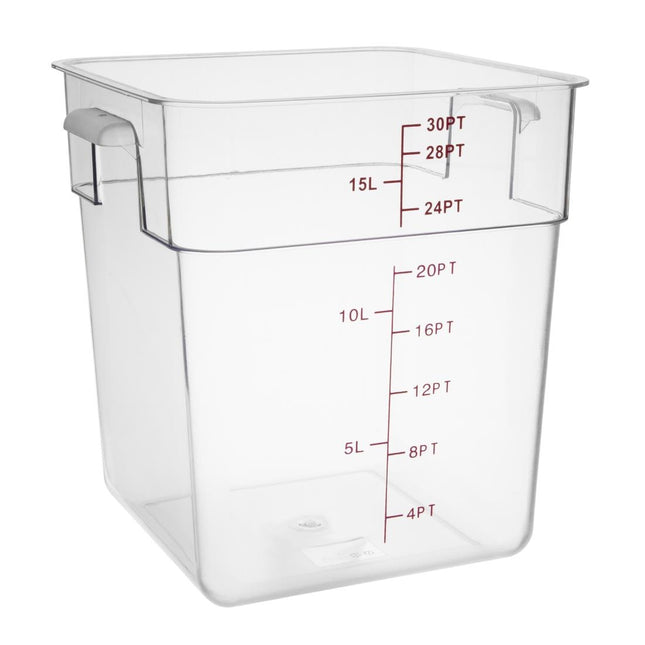 Polycarbonate Square Food Container 15L | Hygiplas