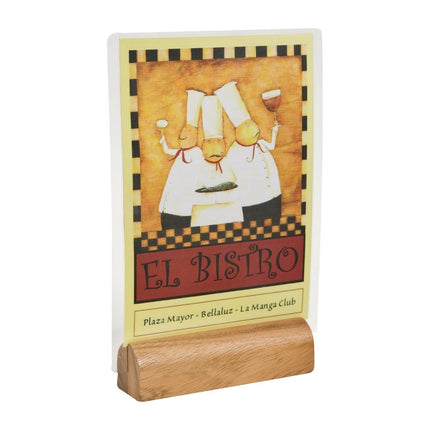 Acacia Wood Menu Holder | T&G Woodware 2