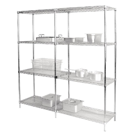 Chrome Shelves for Vogue Storage Racks 152.5x45.7 cm (Pack of 2) 2