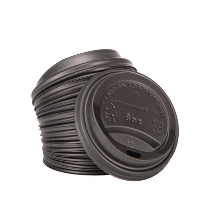 Compostable Coffee Cup Lids for 23cl Cups | Fiesta | 1000 Pieces 2