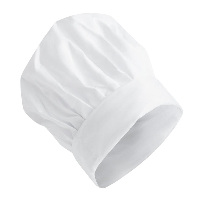 White Cotton Chef Hat L 2