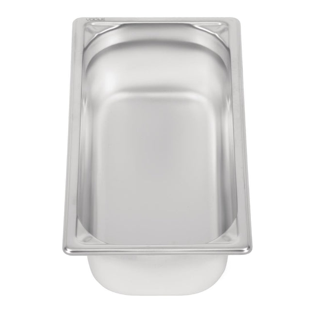 Stainless Steel GN 1/3 Container 100mm Depth | Vogue 2