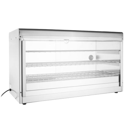 Economy Heated Display Cabinet for 60 Items | Buffalo | Stainless Steel 3