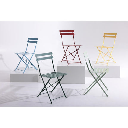 Steel Folding Chairs Red | Bolero 9
