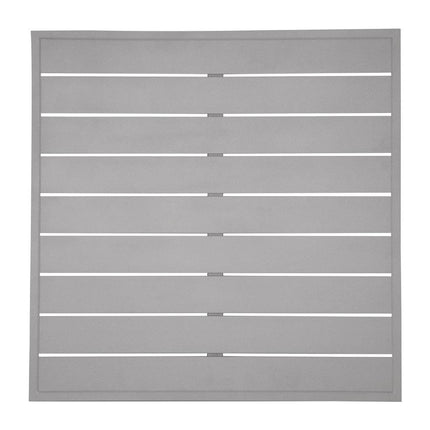 Square Aluminium Tabletop Light Grey 700mm | Bolero