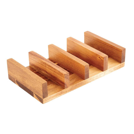 Olympia Acacia Wood Taco Holder 15x12x4cm