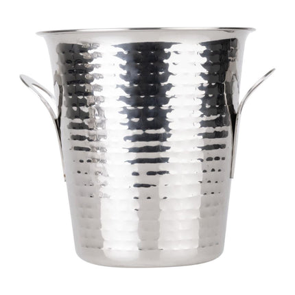 Hammered Stainless Steel Wine Bucket 4.3L | Olympia Flare 5
