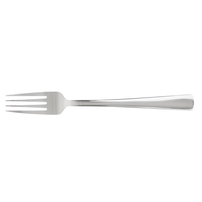 Olympia Clifton Polished 18/0 Stainless Steel Dessert Forks | Pack of 12 2