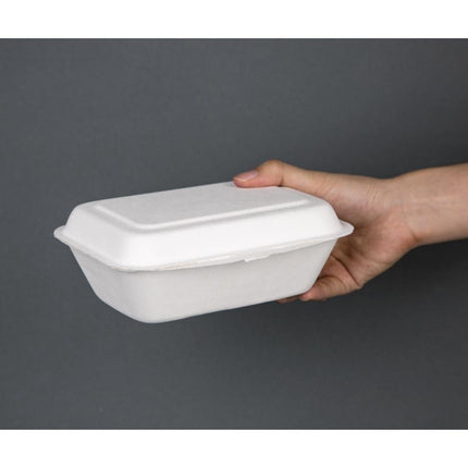 Fiesta Compostable Bagasse Meal Boxes 182mm 250pcs 6