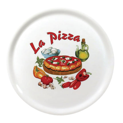 Porcelain Pizza Plate 31cm Design 3 | Saturnia