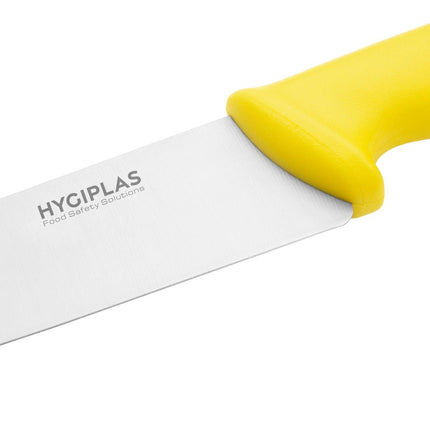 Chef's Knife 21.5cm Yellow Handle | Hygiplas 3