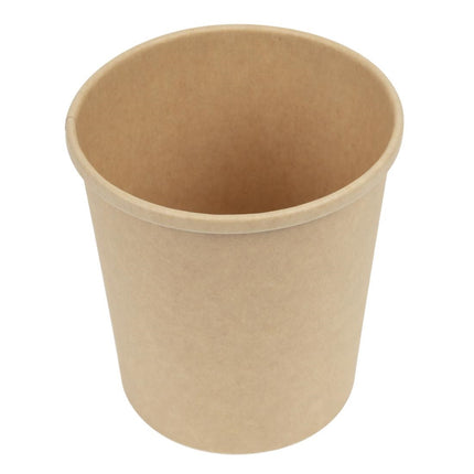 Microwave-Safe Kraft Soup Bowls 450ml with Steam Vent Lids | Colpac 2