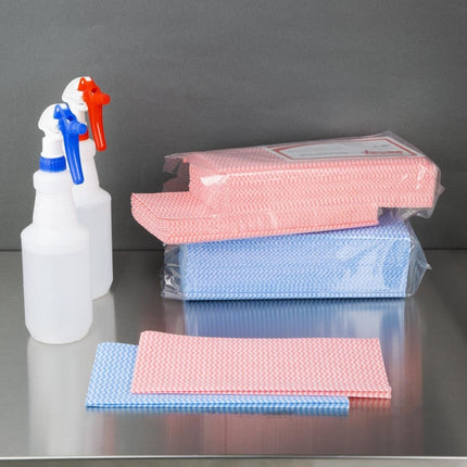 Bathroom Cleaning Cloths with Lemon Scent | Jantex | Blue | Non-Woven 5