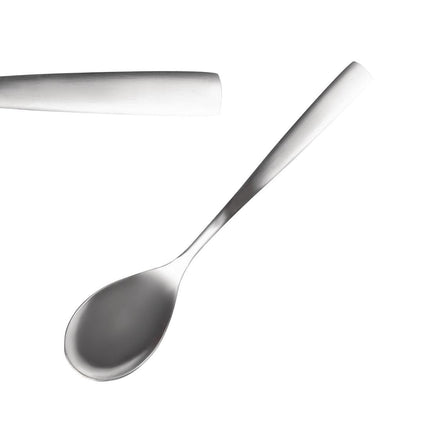 Satin Dessert Spoons 18.3cm | Comas | 12 Pieces | Polished 18/0 Stainless Steel