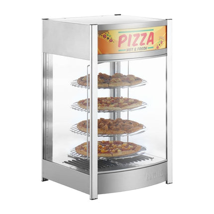 4-Tier Heated Pizza Display | Buffalo 7
