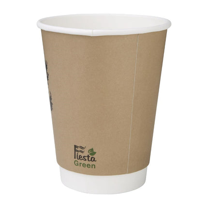 Compostable Double Wall Coffee Cups | Fiesta | 35.5cl 8