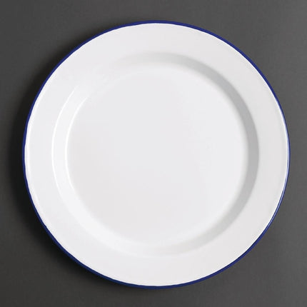 Enamel Plates 24.5cm | Olympia | 6 Pieces