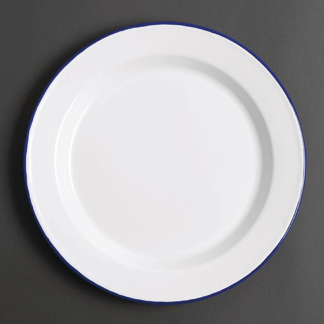 Enamel Plates 24.5cm | Olympia | 6 Pieces