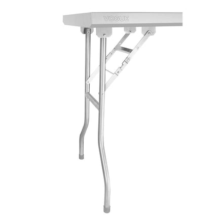 Stainless Steel Folding Work Table 1830x760x780mm | Vogue 3
