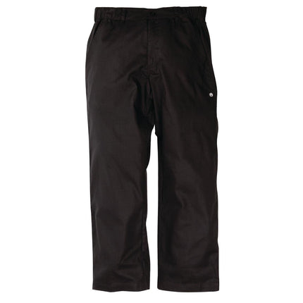 Executive Herringbone Black Chef Pants M | Chef Works 3