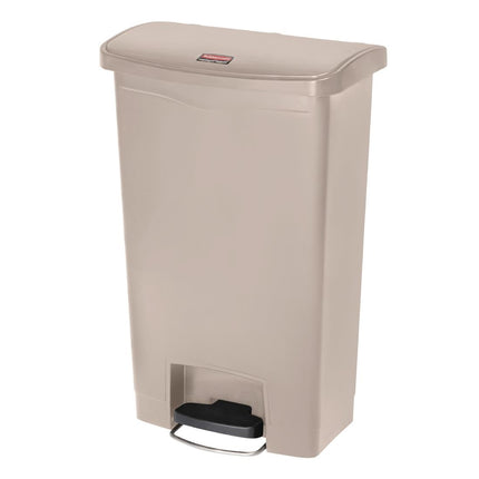Front Step Pedal Bin 50L Beige | Rubbermaid Slim Jim 2