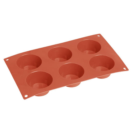 Vogue Silicone Round Baking Mold 6 Cup 2