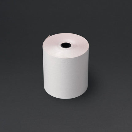3-Ply Thermal Receipt Paper Rolls White/Pink/Yellow | Olympia | 75 x 70 mm 2