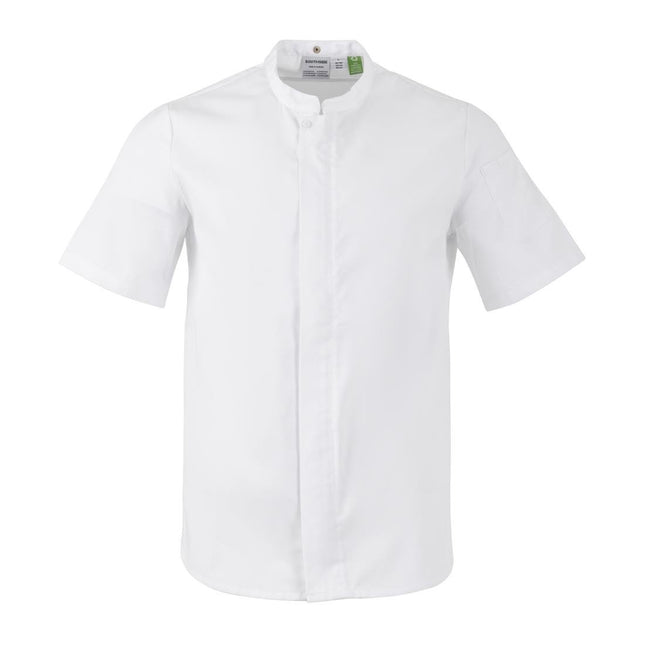 Short Sleeve White Chef Jacket Mesh | Southside Harlem | UK M