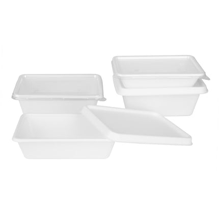 Compostable Bagasse Lids for Bagasse Container Bases | Fiesta 4