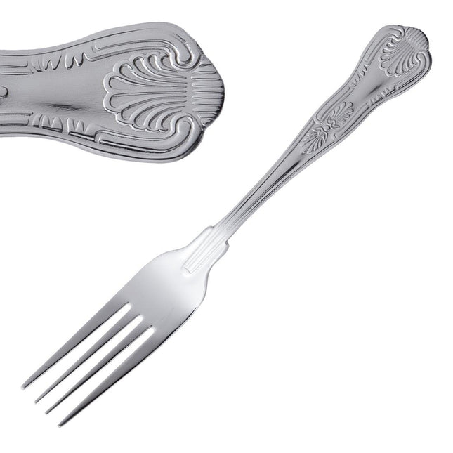 Dessert Fork 18/0 Stainless Steel Polished | Olympia Kings | 184mm