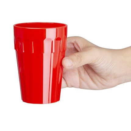 Olympia Kristallon Polycarbonate Tumblers 260 ml Red | Stackable 3