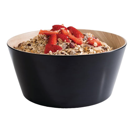 Wood and Black Frida Bowl 150mm Ø 450ml | APS 2