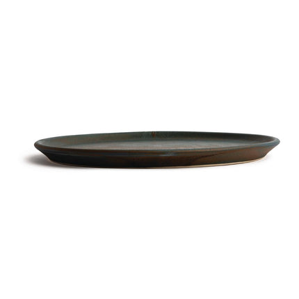 Round Green Plates with Narrow Rim 26.5cm | Olympia Canvas 3