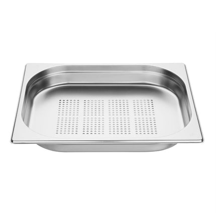 Vogue Perforated Stainless Steel GN 1/2 Pan 40mm 4