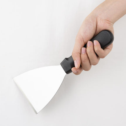 13cm Stainless Steel Grill Scraper with Plastic Handle | Jantex 5