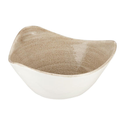 Triangular Bowl Antique Taupe Stonecast Patina | Churchill | 15.2cm