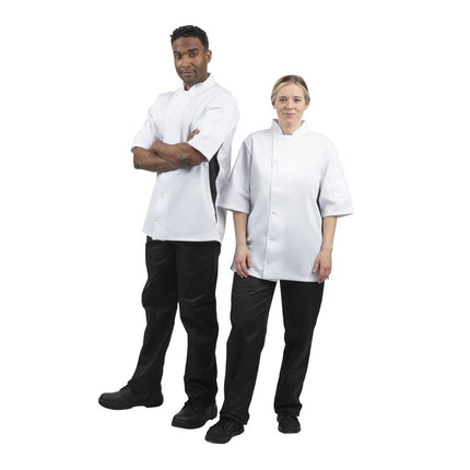 Lightweight Chef Jacket White with Black Contrast | Whites Nevada | XL 8