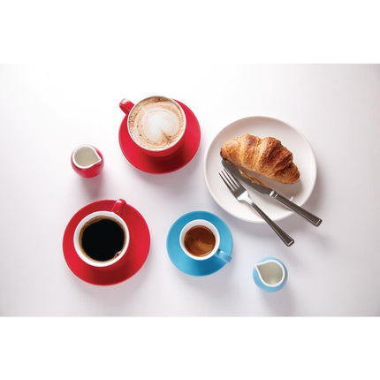 Olympia Café Espresso Saucers Red Porcelain 4