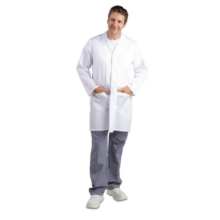 Unisex Durable Comfortable Work Jacket M with Back Vent | Whites 6