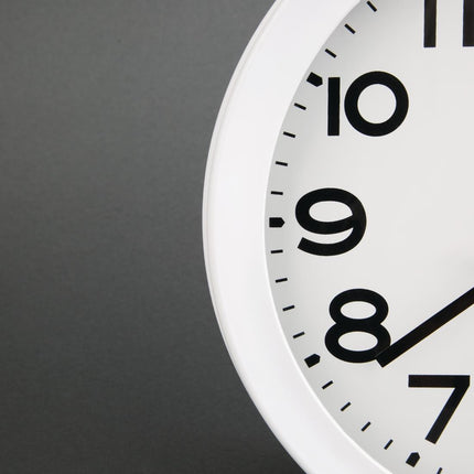 Kitchen Wall Clock 24cm White ABS | Vogue 3