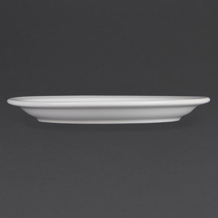 Whiteware Plates with Narrow Rim 23cm | Olympia | Set of 12 2