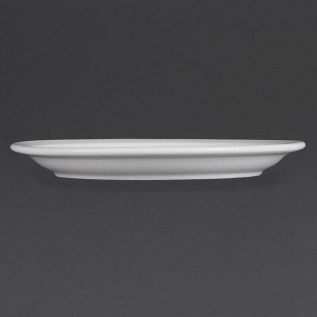Whiteware Plates with Narrow Rim 23cm | Olympia | Set of 12 2