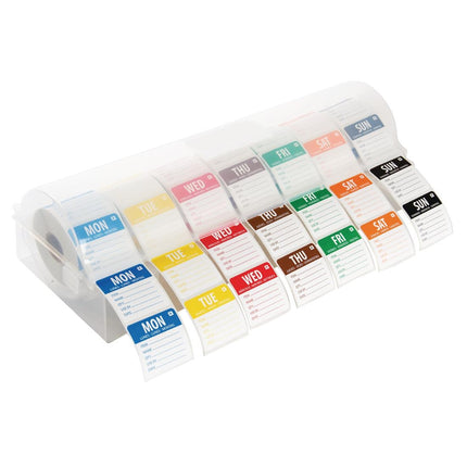 Removable Color Code Stickers with 5cm Plastic Dispenser | Hygiplas 2