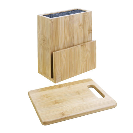 Vogue 5-Piece Soft-Grip Knife Set with Block and Cutting Board 3