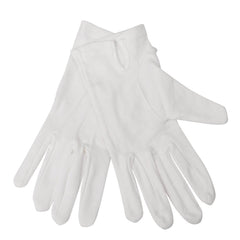 Men's White Serving Gloves | 100% Cotton | Size L