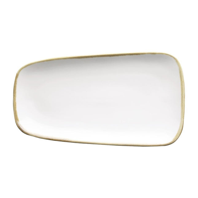 Oven Dish with Soft Creamy Finish | Olympia Chalk Platter | Set of 4 | 335 mm