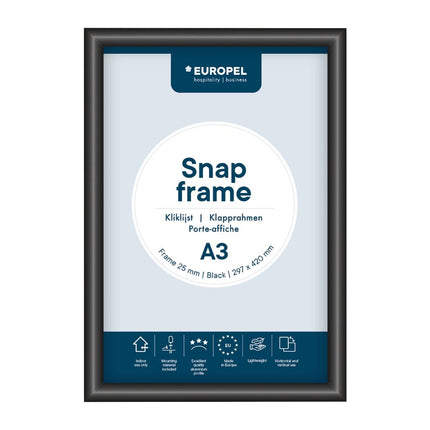 Click Frame A3 25mm Black | Europel