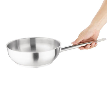 Stainless Steel Induction Saute Pan 24cm | Vogue 2